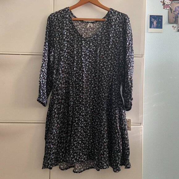 NWT Floral Flowy Dress sz L - Picture 1 of 4